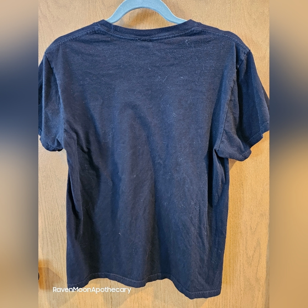 Black Graphic Tee with Rainbow Design - Picture 2 of 6